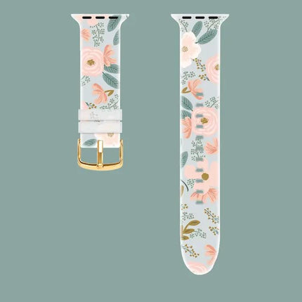 Transparent Square Buckle Apple Watch Band 38-45mm