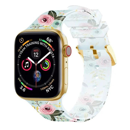 Transparent Square Buckle Apple Watch Band 38-45mm