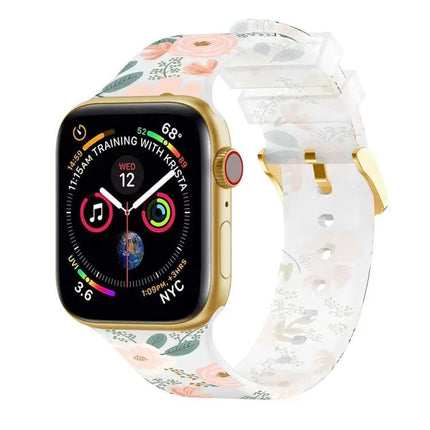 Transparent Square Buckle Apple Watch Band 38-45mm