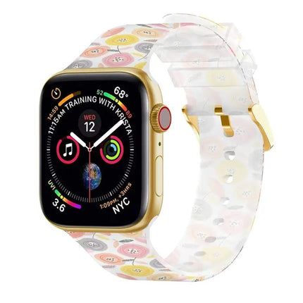 Transparent Square Buckle Apple Watch Band 38-45mm