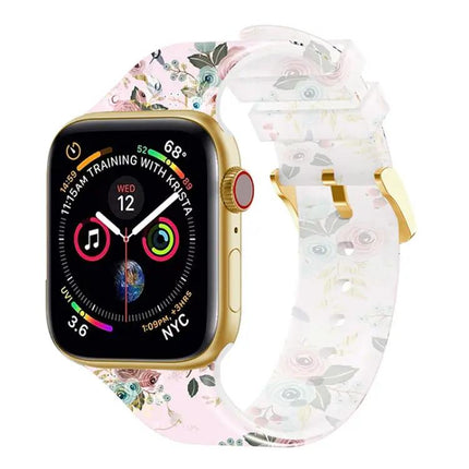 Transparent Square Buckle Apple Watch Band 38-45mm