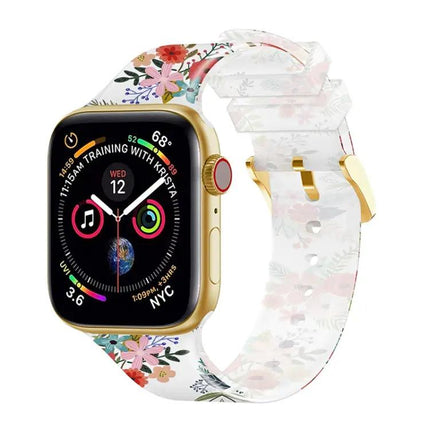 Transparent Square Buckle Apple Watch Band 38-45mm