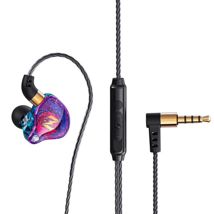 QKZ Zen Wired In Ear Earphones With Microphone For Commuting compact 11mm driver inline mic secure fit 15g
