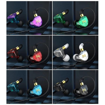 QKZ Zen Wired In Ear Earphones With Microphone For Commuting lightweight colorful in-ear earphones with inline mic