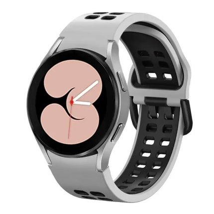 Double-Row Silicone Perforated Band For Galaxy Watch 40/45mm