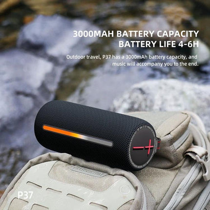 HOPESTAR Portable Bluetooth Speaker For Outdoor And Home Use compact 3000mAh splash-resistant speaker on backpack