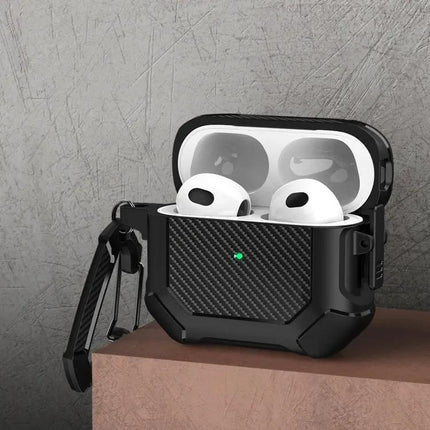Durable AirPods 3 Cover with Carabiner for Daily Travel