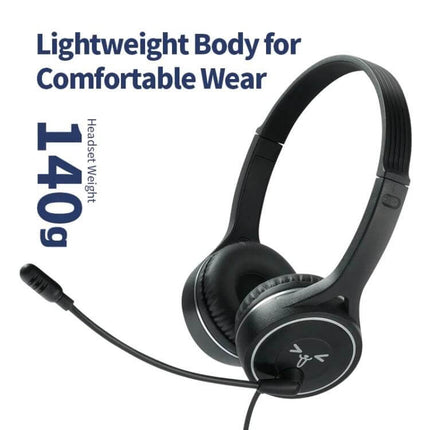 Soyto Wired Gaming Headset With Comfortable Noise Reduction lightweight 140g headset with mic for gaming calls and teaching