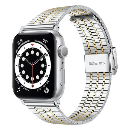 Steel Band For Apple Watch 38/40/41/42/44/45mm Adjustable | Syndmart