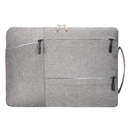 Casual Portable Laptop Handbag for 13-17 Inch Laptops gray slim commuter sleeve with fleece interior and front zipper pockets