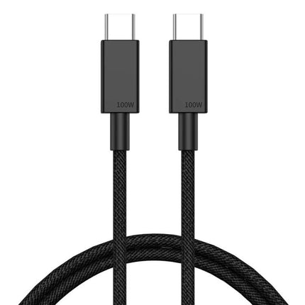 USB-C Cable for Everyday Device Charging at Home and Travel - 100W braided USB-C to USB-C fast charging cable for phone, tablet, laptop