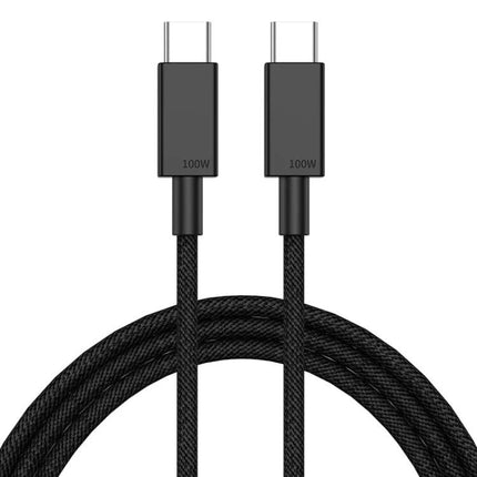 USB-C Cable for Everyday Device Charging at Home and Travel - 100W braided USB-C to USB-C fast charging cable for laptop phone tablet