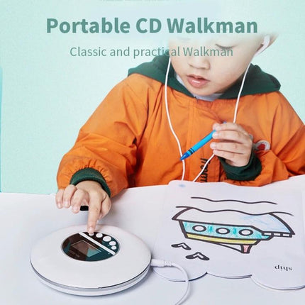 Kecag Wall-Mounted CD Player for Learning with Eye Protection shown used by a child with headphones for screen-free study