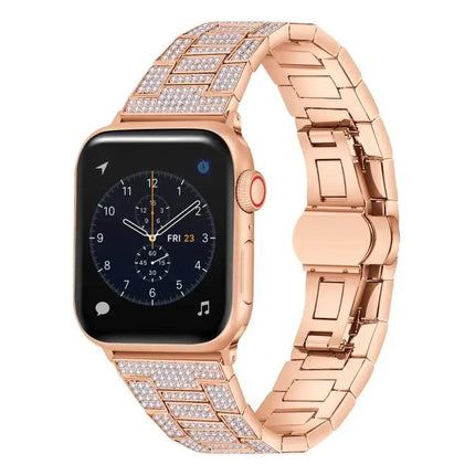 Metal Diamond Strap For Apple Watch 41/45/40/44/42mm