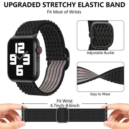 Wave Nylon Apple Watch Band Compatible 38/40/41/42/44/45mm
