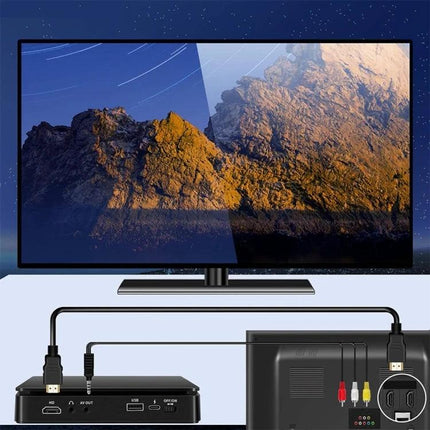 Kecag Plug-in Mini HD DVD Player for Home Entertainment in Black connected to TV via HDMI for playing DVDs and USB media