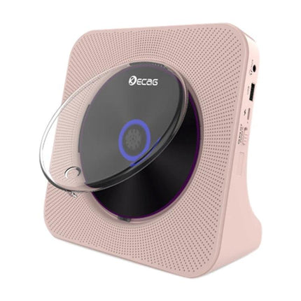 Kecag Retro Bluetooth CD Player with Rechargeable Battery pink portable CD player with Bluetooth and USB