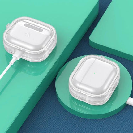 AirPods Case for Everyday Protection and Travel Use — clear durable PC+TPU protective case for charging and daily travel