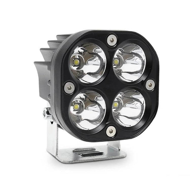 Car LED Spotlight 3-Inch 20W White Light for Off-Road Vehicles - compact 4x10W CREE LED, 2000 lumens, IP67 die-cast aluminum, rear or trail light