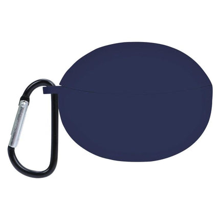 Protective Silicone Cover for OPPO Earphones in Daily Life navy silicone case with carabiner protecting charging port