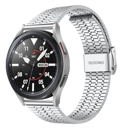 20mm Stainless Steel Watch Band Seven-Bead Universal