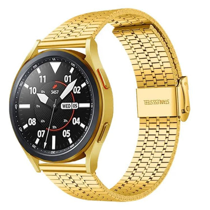 20mm Stainless Steel Watch Band Seven-Bead Universal