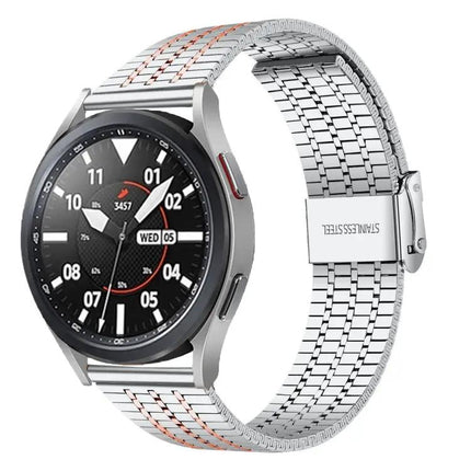 20mm Stainless Steel Watch Band Seven-Bead Universal