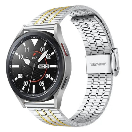 20mm Stainless Steel Watch Band Seven-Bead Universal