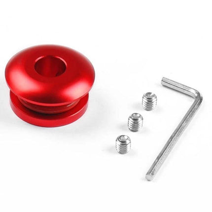 Car Gear Shift Knob Stopper Dust Cover Fixer Keeps Boot Secure red aluminum stopper with set screws and hex key