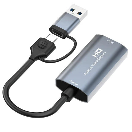HDMI to USB-C Video Capture Device for Screen Recording - aluminum alloy HDMI to USB-C capture for live streaming and gaming