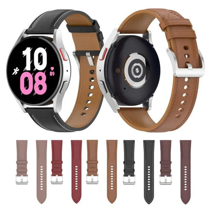 Leather Watch Band For Samsung Galaxy Watch 5 Pro 40/44/45mm