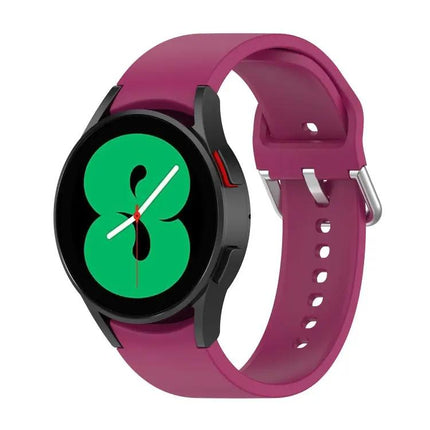 Silicone Round Buckle Watch Band For Galaxy Watch 40/44/45mm