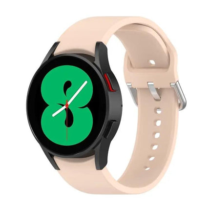 Silicone Round Buckle Watch Band For Galaxy Watch 40/44/45mm