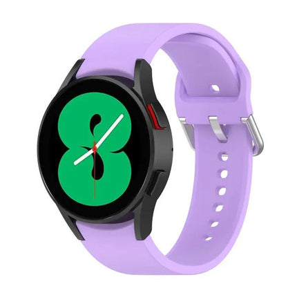 Silicone Round Buckle Watch Band For Galaxy Watch 40/44/45mm