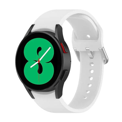 Silicone Round Buckle Watch Band For Galaxy Watch 40/44/45mm