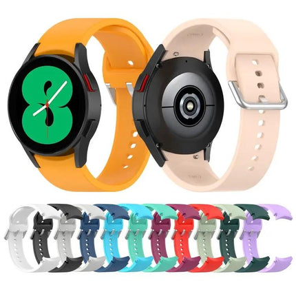 Silicone Round Buckle Watch Band For Galaxy Watch 40/44/45mm