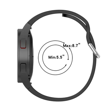 Silicone Round Buckle Watch Band For Galaxy Watch 40/44/45mm