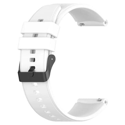 20mm Black Silicone Band Buckle for Samsung Galaxy Watch 5