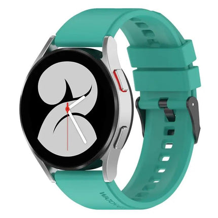 20mm Black Silicone Band Buckle for Samsung Galaxy Watch 5