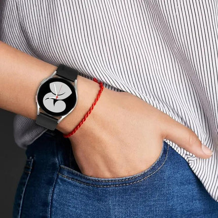 20mm Black Silicone Band Buckle for Samsung Galaxy Watch 5