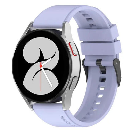 20mm Black Silicone Band Buckle for Samsung Galaxy Watch 5