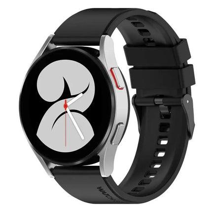 20mm Black Silicone Band Samsung Galaxy Watch 45mm Pro