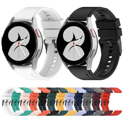 20mm Black Silicone Band Samsung Galaxy Watch 45mm Pro