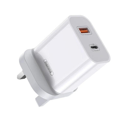 Remax Fast Charger for Daily Phone Use at Home and Travel - compact dual USB and Type-C wall charger for home and travel