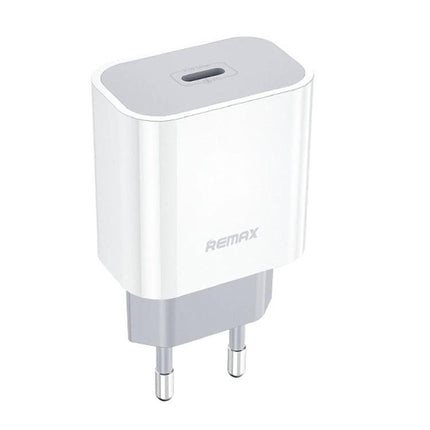 REMAX USB-C Charger for Daily Home Device Powering white 20W PD wall charger for smartphone and tablet