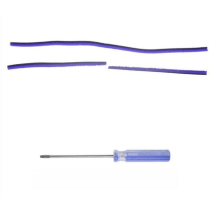 Soft Velvet Replacement Strips for Vacuum Floor Brushes - purple replacement strips with small screwdriver for Dyson V7 V8 V10 V11 soft roller maintenance