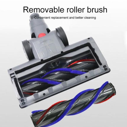 Dyson Soft Velvet Electric Floor Brush for Vacuum Cleaning removable roller brush showing anti-winding dual-color soft roller for hard floors
