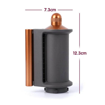 Anti Flying Wind Nozzle For Airwrap Keeps Hair Neat And Smooth - grey and copper nozzle attachment with 7.3cm x 12.3cm dimensions