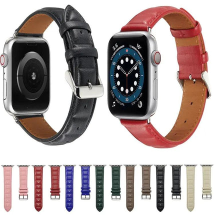 Leather Watch Band For Apple Watch 38/40/41/42/44/45mm