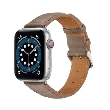 Leather Watch Band For Apple Watch 38/40/41/42/44/45mm | Syndmart